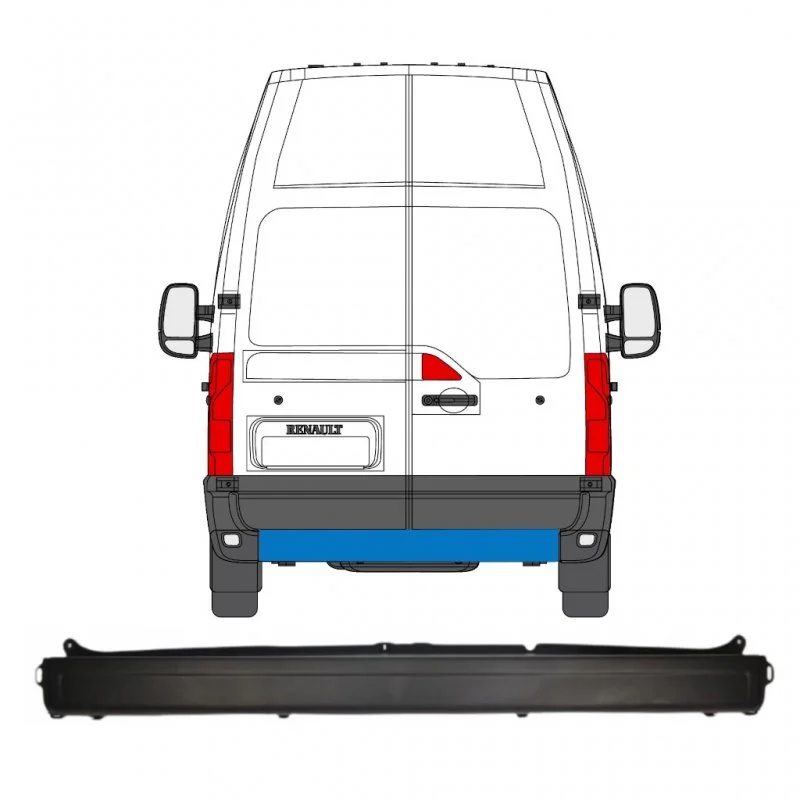 RENAULT Master III  Arka Tampon Orta Parça (FV) 2.3 DCI 2010-  850220011R