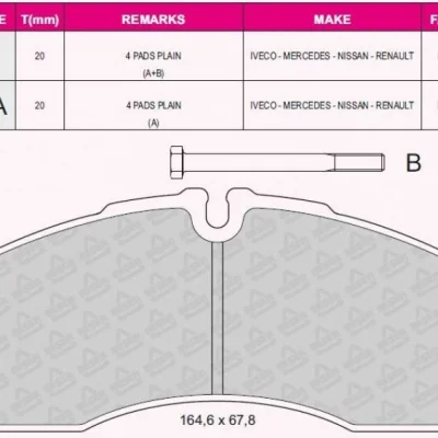 IVECO Daily Balata Takım  Fren Disk Ön 42536101 BEŞER 3942