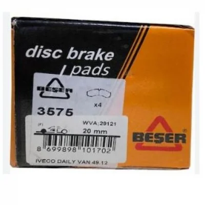 IVECO Daily Balata Takım  Fren Disk Ön/Arka 2992339 BEŞER 3575/1 PAHLI