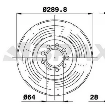 IVECO Daily Ön Fren Disk Aynası Takım 290mm 2996121 BRAXIS AE 0499