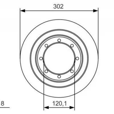 RENAULT Master III Fren Diski Arka Düz 8 BJN 2.3 DCI CIFT TEKER 2010- 432067943R  YAVUZSAN 30506